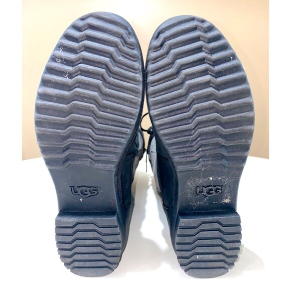 Ugg Australia Brystl Tall Boot Black Lace Up Tall Waterproof Leather 1095158 US9 - Picture 7 of 15